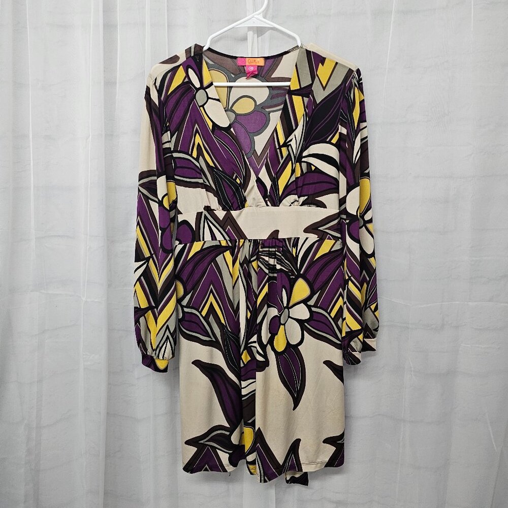 Catch My I Dress Purple Floral Retro Y2K Mod XL - Picture 8 of 12
